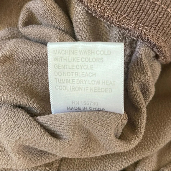 SOLD! Women’s Jane & Delancey brown velour super soft drawstring sweatpants XL - Picture 5 of 5